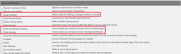 marking attempts